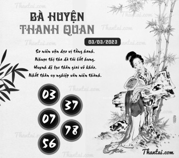 BÀ HUYỆN THANH QUAN 03/03/2023