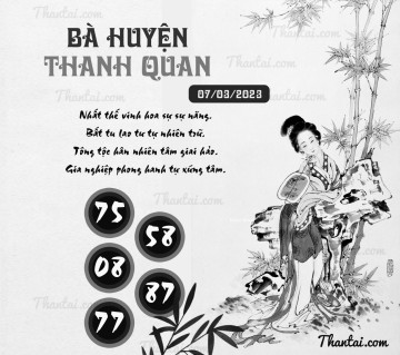 BÀ HUYỆN THANH QUAN 07/03/2023