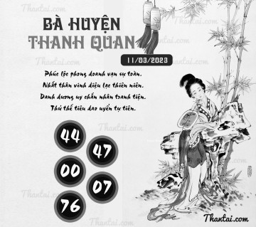 BÀ HUYỆN THANH QUAN 11/03/2023