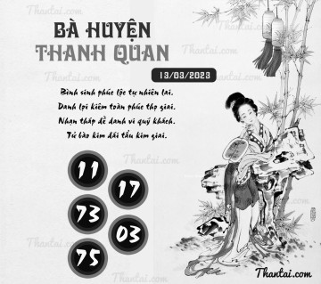 BÀ HUYỆN THANH QUAN 13/03/2023