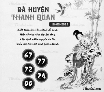 BÀ HUYỆN THANH QUAN 15/03/2023