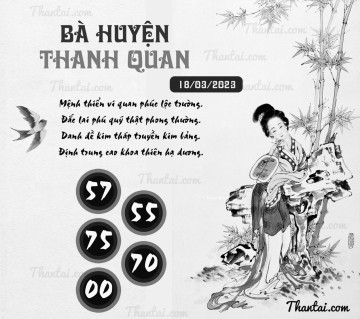 BÀ HUYỆN THANH QUAN 18/03/2023