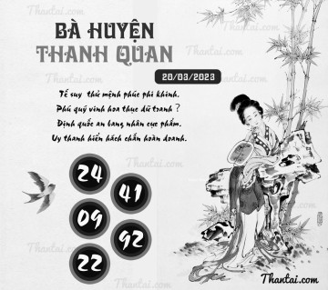 BÀ HUYỆN THANH QUAN 20/03/2023