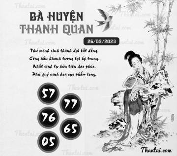 BÀ HUYỆN THANH QUAN 26/03/2023