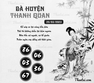 BÀ HUYỆN THANH QUAN 29/03/2023