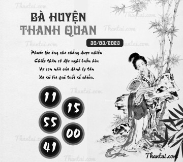 BÀ HUYỆN THANH QUAN 30/03/2023