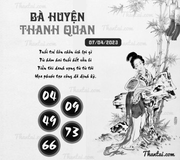 BÀ HUYỆN THANH QUAN 07/04/2023