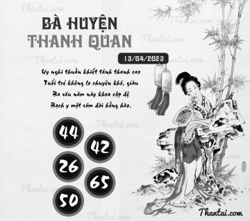 BÀ HUYỆN THANH QUAN 13/04/2023