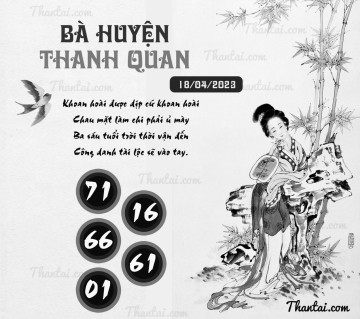 BÀ HUYỆN THANH QUAN 18/04/2023