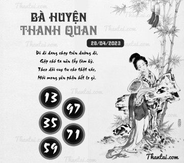 BÀ HUYỆN THANH QUAN 28/04/2023