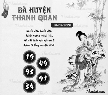 BÀ HUYỆN THANH QUAN 13/05/2023