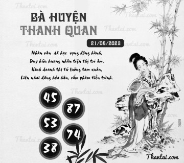 BÀ HUYỆN THANH QUAN 21/05/2023