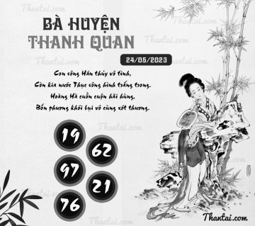 BÀ HUYỆN THANH QUAN 24/05/2023