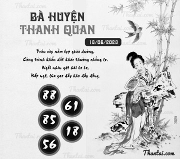 BÀ HUYỆN THANH QUAN 13/06/2023