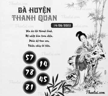 BÀ HUYỆN THANH QUAN 14/06/2023