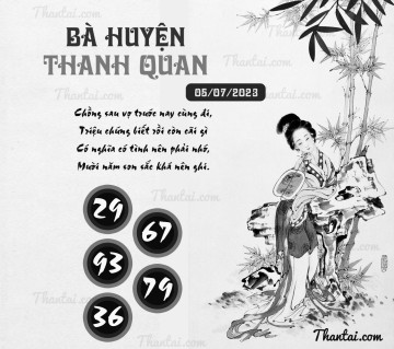 BÀ HUYỆN THANH QUAN 05/07/2023