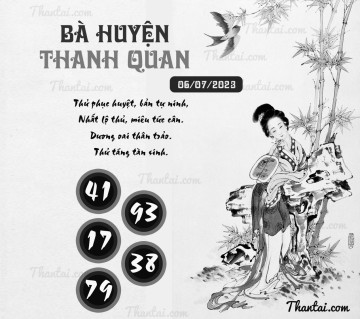 BÀ HUYỆN THANH QUAN 06/07/2023