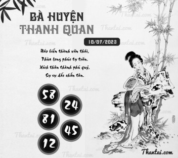 BÀ HUYỆN THANH QUAN 10/07/2023