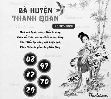 BÀ HUYỆN THANH QUAN 15/07/2023