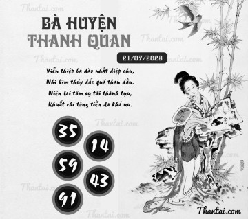 BÀ HUYỆN THANH QUAN 21/07/2023