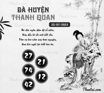 BÀ HUYỆN THANH QUAN 22/07/2023