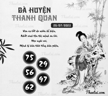 BÀ HUYỆN THANH QUAN 25/07/2023