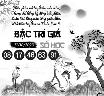 BẬC TRÍ GIẢ SỐ HỌC 11/10/2023