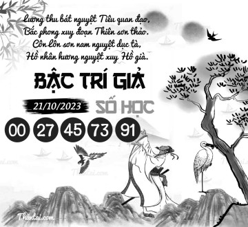 BẬC TRÍ GIẢ SỐ HỌC 21/10/2023