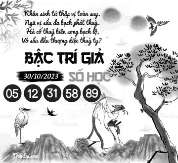 BẬC TRÍ GIẢ SỐ HỌC 30/10/2023