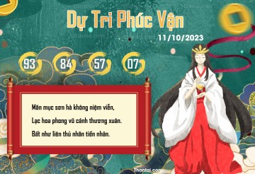 DỰ TRI PHÚC VẬN 11/10/2023