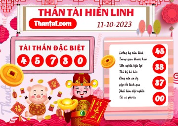 THẦN TÀI HIỂN LINH 11/10/2023