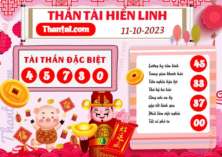 THẦN TÀI HIỂN LINH 26/09/2023