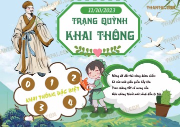 Trạng Quỳnh Khai Thông 11/10/2023