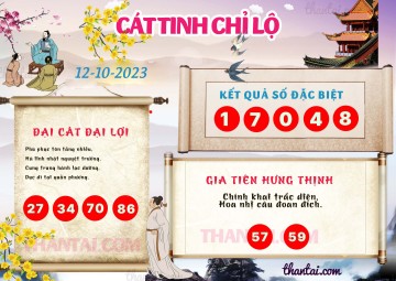 CÁT TINH CHỈ LỘ 12/10/2023