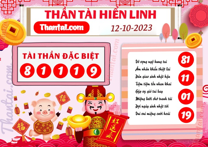 THẦN TÀI HIỂN LINH 27/09/2023