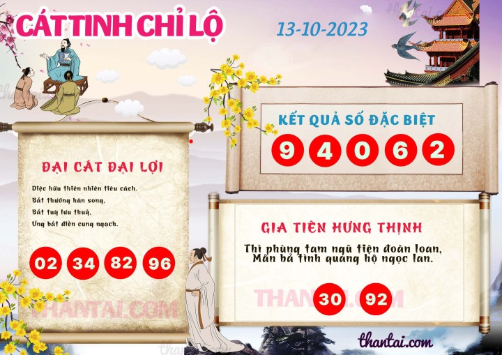 CÁT TINH CHỈ LỘ 28/09/2023