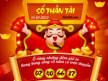 SỔ THẦN TÀI 13/10/2023