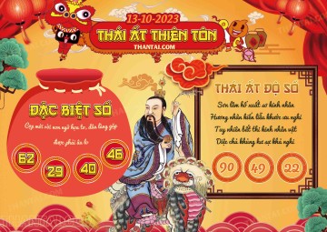 Thái Ất Thiên Tôn 13/10/2023