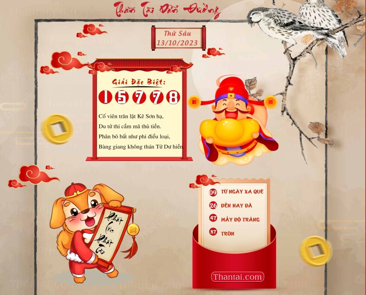 THẦN TÀI DẪN ĐƯỜNG 28/09/2023