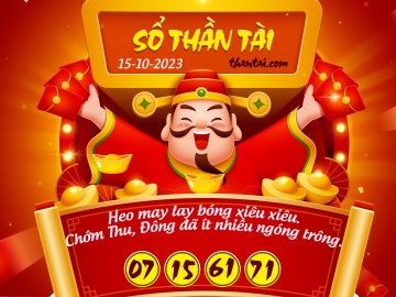 SỔ THẦN TÀI 15/10/2023