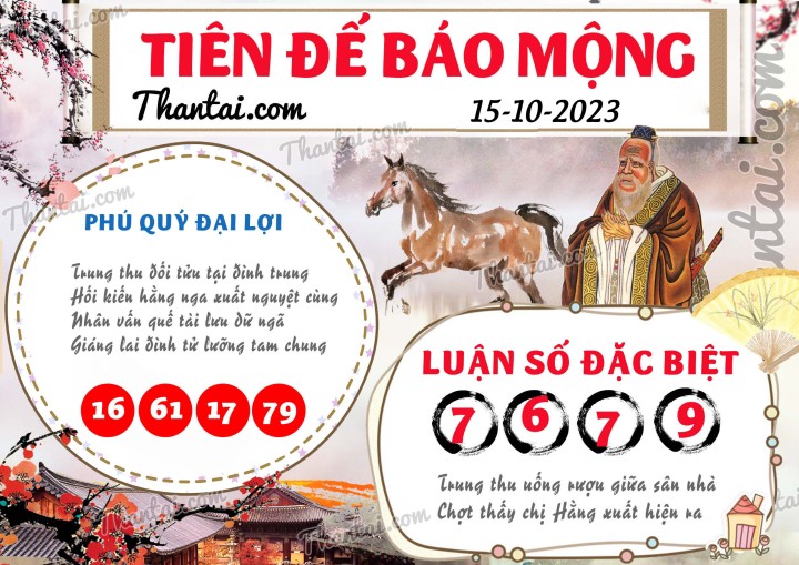 Tiên Đế Báo Mộng 30/09/2023