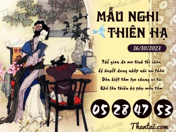 Mẫu Nghi Thiên Hạ 16/10/2023