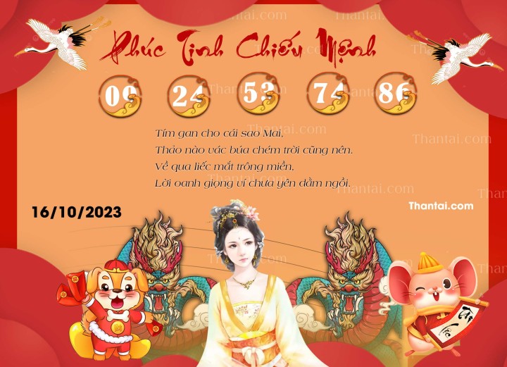 Phúc Tinh Chiếu Mệnh 01/10/2023