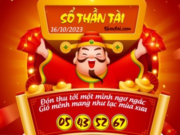 SỔ THẦN TÀI 16/10/2023