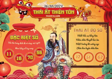 Thái Ất Thiên Tôn 16/10/2023