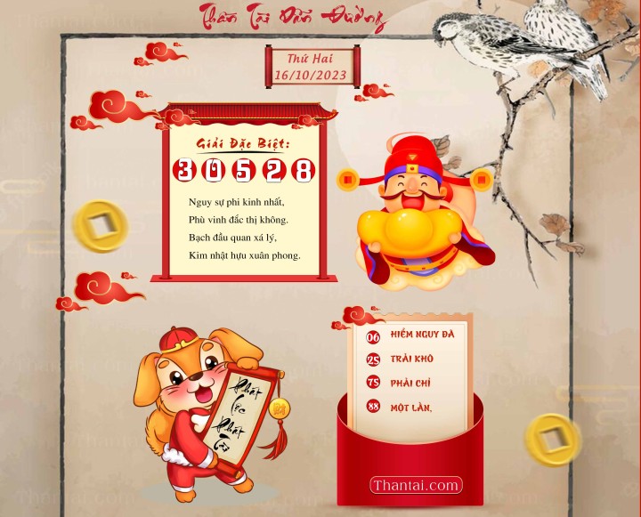 THẦN TÀI DẪN ĐƯỜNG 01/10/2023