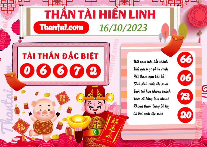 THẦN TÀI HIỂN LINH 01/10/2023