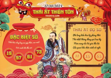 Thái Ất Thiên Tôn 17/10/2023