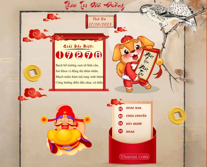 THẦN TÀI DẪN ĐƯỜNG 02/10/2023