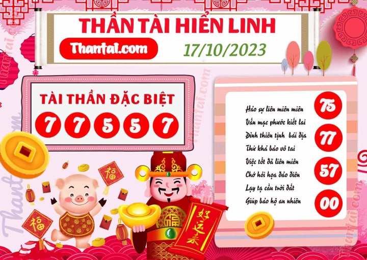 THẦN TÀI HIỂN LINH 02/10/2023